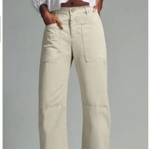 Velvet by Graham & Spencer Brylie Sanded Twill Utility Barrel Pants